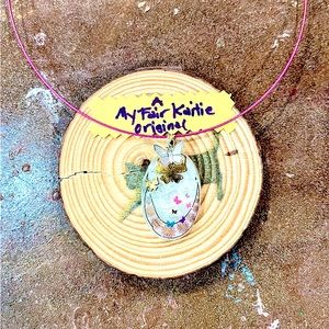 Floral Butterfly Glowing Moonstone Necklace